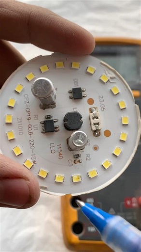 18W LED Chip Check With Multimeter | LED Bulb Repair Testing Method