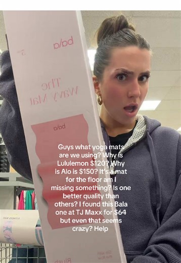 Should I go back for the Bala yoga mat? I have so many questions. What yoga mats do you guys use? #yoga #pilates #yogamat #fitness #matpilates