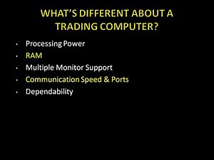 What's Different About A Stock Trading Computer