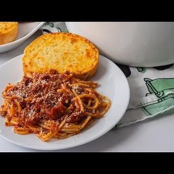 School Cafeteria Spaghetti