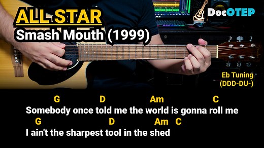 All Star - Smash Mouth (1999) Easy Guitar Chords Tutorial with Lyrics #DocOTEPStudio #Guitar #GuitarTutorial #ChordsAndLyrics | Doc OTEP Studio