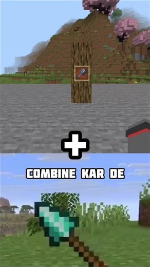 Mace Or Spear Combine... #minecraft #shorts