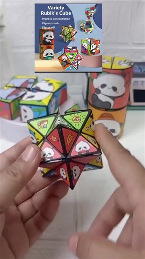 Magic Cube Educational Toy for Kids 3D Geometric Changeable Magnetic Puzzle Safe Plastic Christmas gifts