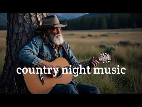 🔴 Live Peaceful Country Folk Night 🌙 Soft Acoustic Guitar for Relaxing Evening