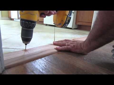 How to install an oak threshold