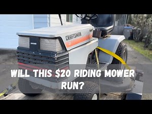 Will This $20 Riding Mower Run? Troubleshoot the problem!