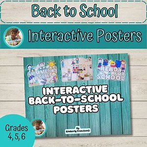 Fun Back-to-School Collaborative Posters|Classroom Community & Summer Reflection