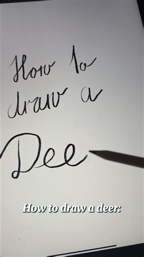 How to draw a deer | Tutorial
