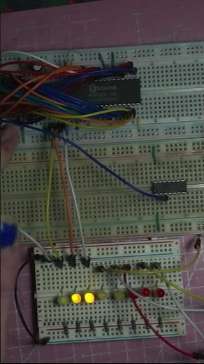 Halting Z80 CPU from an EEPROM code #breadboard #retro #assembly #cpu #z80