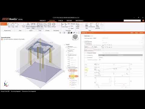 Complete base plate workflow with concrete reinforcement design