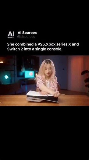 AI | Technology on Instagram: "A Chinese creator managed to do what the big gaming companies never will… build a single console that runs PS5, Xbox Series X, and Switch 2 hardware all in one tower. The mod combines real components from all three systems inside a custom chassis, using a shared power supply, a custom cooling block, and an internal switcher that lets only one console run at a time. It’s basically the “ultimate console” gamers have joked about for years, and she actually made it rea