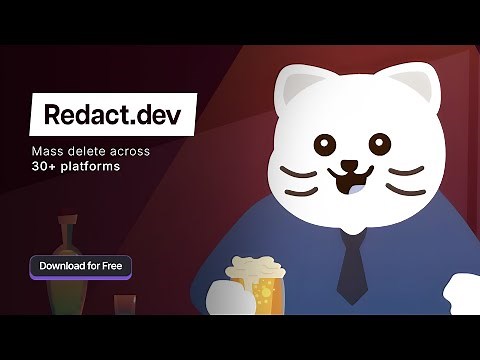 Mass delete your Discord, Reddit and Twitter Content | Redact.dev