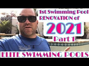 Swimming Pool Renovation | Pool Tile Demolition & Glass Tile Installation