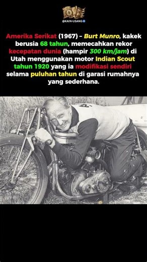 Burt Munro, Si Kakek Racing #sejarah #shorts