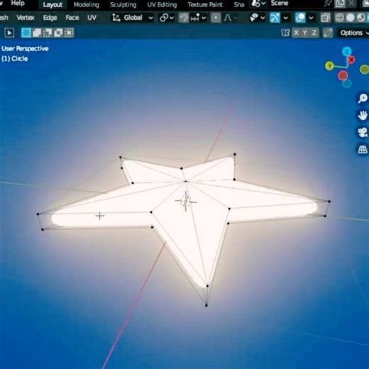 Делаю светящуюся ЗВЕЗДУ ! Моделирование в Blender 3D