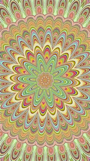 Psychedelic Flower Mandala Motion Graphics
