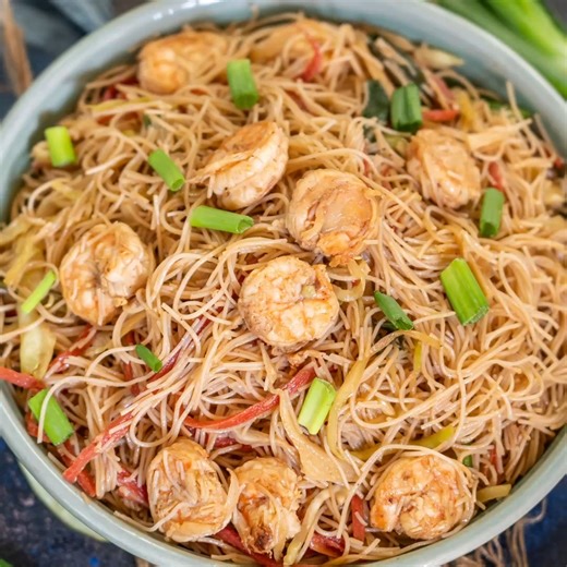 1.9K views · 39 reactions | Shrimp Mei Fun Noodles (Rice Noodles Stir...