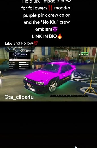 Modded Crew Color Glitches in GTA 5 Online