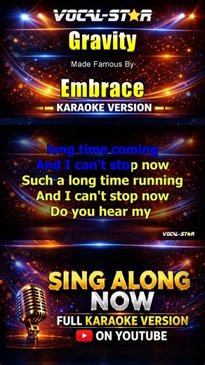 Gravity - Embrace KARAOKE #karaokeversion #karaoke #instrumental