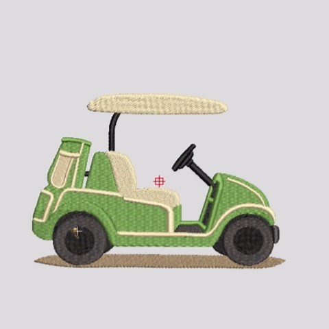 Golf Cart Embroidery Design, Golf Machine Embroidery File, Golf Buggy Stitch, Sports Embroidery, PES DST EXP Instant Download - Etsy