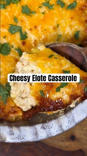 Cheesy Elote Casserole 🌽🔥Creamy, cheesy, slightly spicy — side Thanksgiving.👇#thanksgivingrecipe