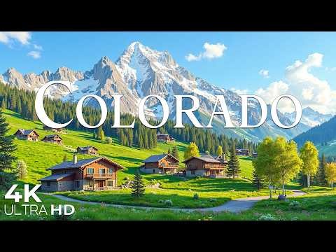 FLYING OVER COLORADO (4K UHD)– Soothing Music Along With Beautiful Nature Video - 4K Video ULTRA HD