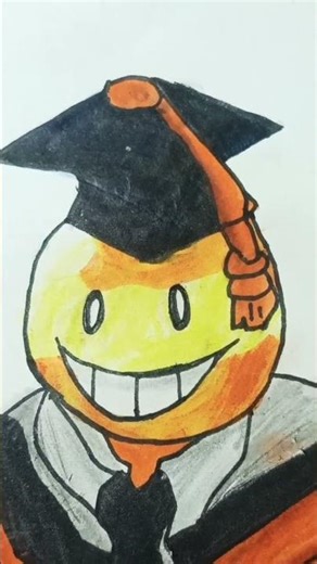 drawing koro sensei from assassination classroom 🗿 #anime #drawing #edit