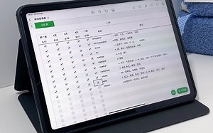 用iPad自带的Numbers表格做背单词打卡表