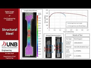 Digital Image Correlation of Structural Steel Tension Coupon