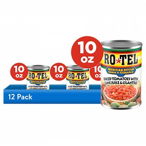 (12 pack) ROTEL Lime Cilantro Green Chili Mexican Style Diced Tomatoes, 10 oz
