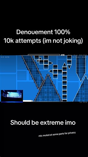 Extreme Demon Completion in Geometry Dash