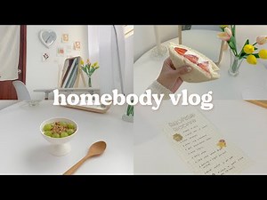 vlog 🍓 a calm and non productive day in the life of a homebody girl ♡