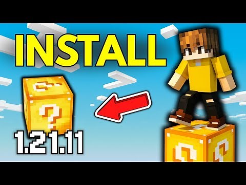 How To Install Lucky OneBlock For Minecraft 1.21.11 (No Falling)