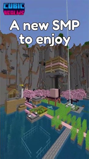 Realm Code MCBE 26.30! Cubic Utopia 7 SMP Realm #minecraft #realmcode #realms #minecraftrealm