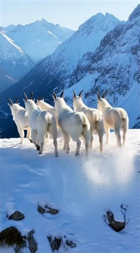 Fearless Mountain Goats Risk Death in an Impossible Leap