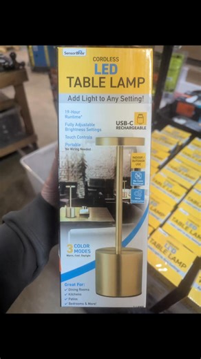 Sensor Brite cordless LED table lamp. Available for $5 each Located at 434 Old Mill Place Cartersville GA 30120. Open 10am to 5pm. Closed Thursday and Sunday. | North Georgia wholesalers