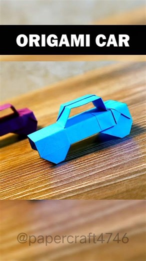 how to make paper origami car #papercar #papercraft #car #diy #craft #shorts ‪@PAPERCRAFT4746‬