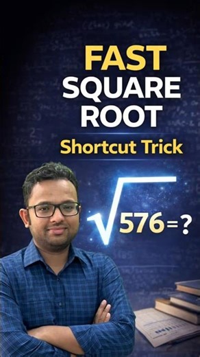 Fast Square Root Trick 🔥 | 5 Sec Shortcut (No Calculator) #squareroot #mathstricks #examtips