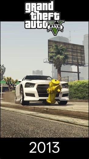 evolution of "CAR vs WATER HYDRANT" in GTA #shorts #gta #gta5 #gta6