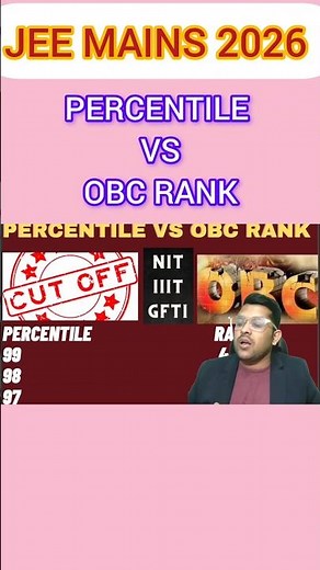 JEE Mains 2026 Expected Cutoff percentile for OBC Category | NIT/IIIT cutoff for OBC #obc #cutoff