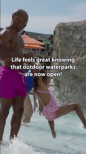 Outdoor waterparks are now open at Wilderness Resort!