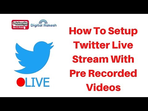 How To Setup Twitter Live Stream With Pre Recorded Videos | How to use Producer in Media Studio