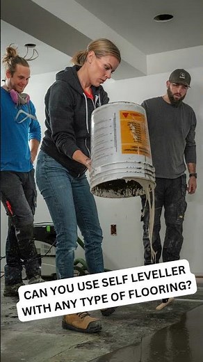 Leveling the floor with L-125 self leveler and primer