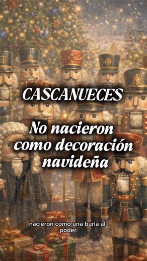 Palabrosidad on Instagram: "La palabra cascanueces parece simple, pero esconde siglos de historia. Nace de la unión directa de dos acciones claras: cascar y nuez. Durante siglos fue solo un instrumento doméstico, creado para partir nueces en los hogares europeos. Pero en la Alemania de los siglos XVI y XVII, ese objeto comenzó a tallarse con formas humanas, muchas veces con rostros exagerados de reyes, soldados o figuras de poder. No era solo una herramienta: era una burla silenciosa, una crític