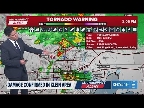 LIVE: Damage caused by Monday storm for parts of Houston area | WEATHER IMPACT ALERT