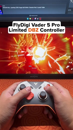 This controller is legendary ⚡️🐉 #dragonball #anime #flydigi #controller #gaming
