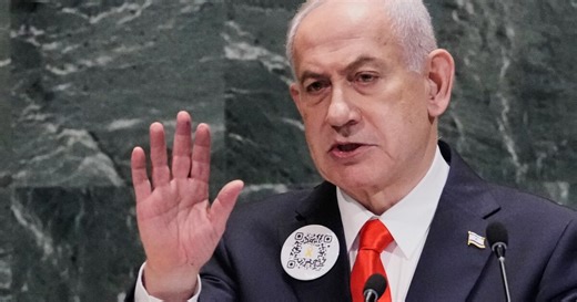 Netanyahu uses QR code at UN to display Hamas attack visuals