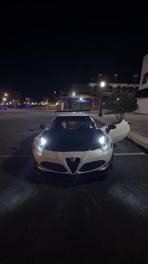 Race car Girlfriend = perfect date night #fyp #alfaromeo #carsoftiktok #supercar #date