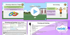 Year 1 PE Throwing and Catching: Lesson 6 - Throw and Catch Circuit