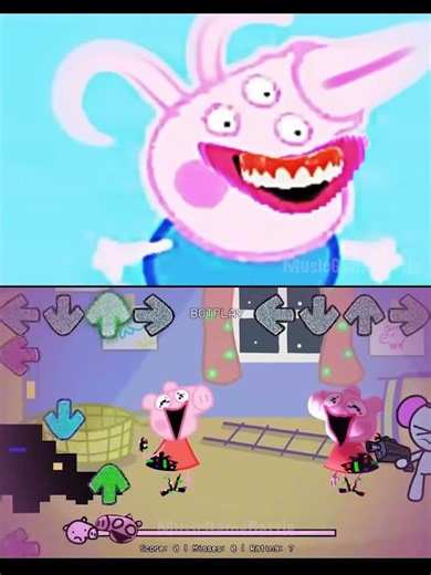 Peppa Glitched vs Peppa Glitched Mod - Mobile Gameplay - Friday Night Funkin' Game